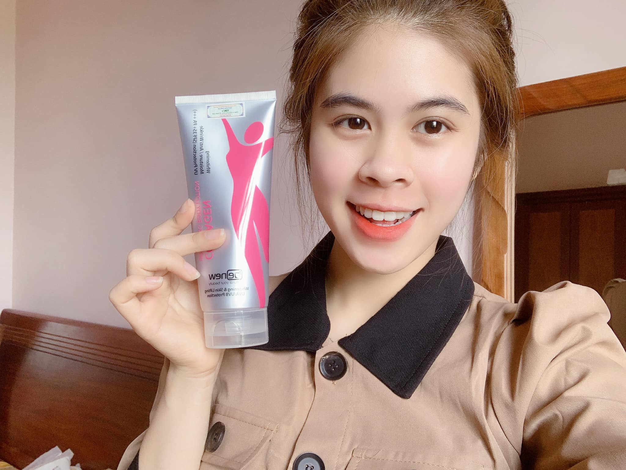 (Hàng Mới Chính Hãng) Kem Dưỡng Trắng Body &amp; Nâng cơ – BENEW COLLAGEN WHITENING 200ml