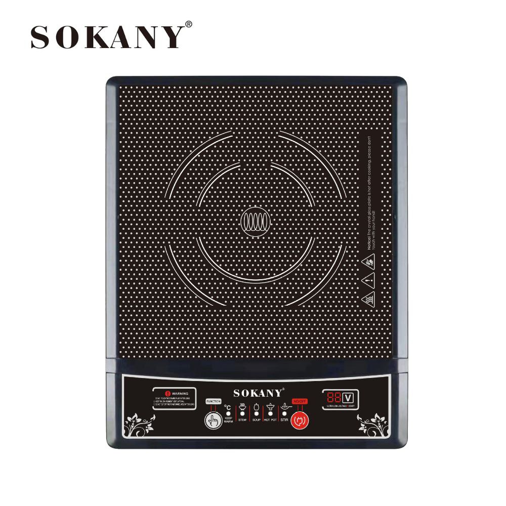 Bếp từ đơn SOKANY SK-07046 công suất 2200W, cực kì tiết kiệm với 5 chế độ nấu,  phím bấm cơ, tích hợp tính năng tự ngắt an toàn - HÀNG CHÍNH HÃNG