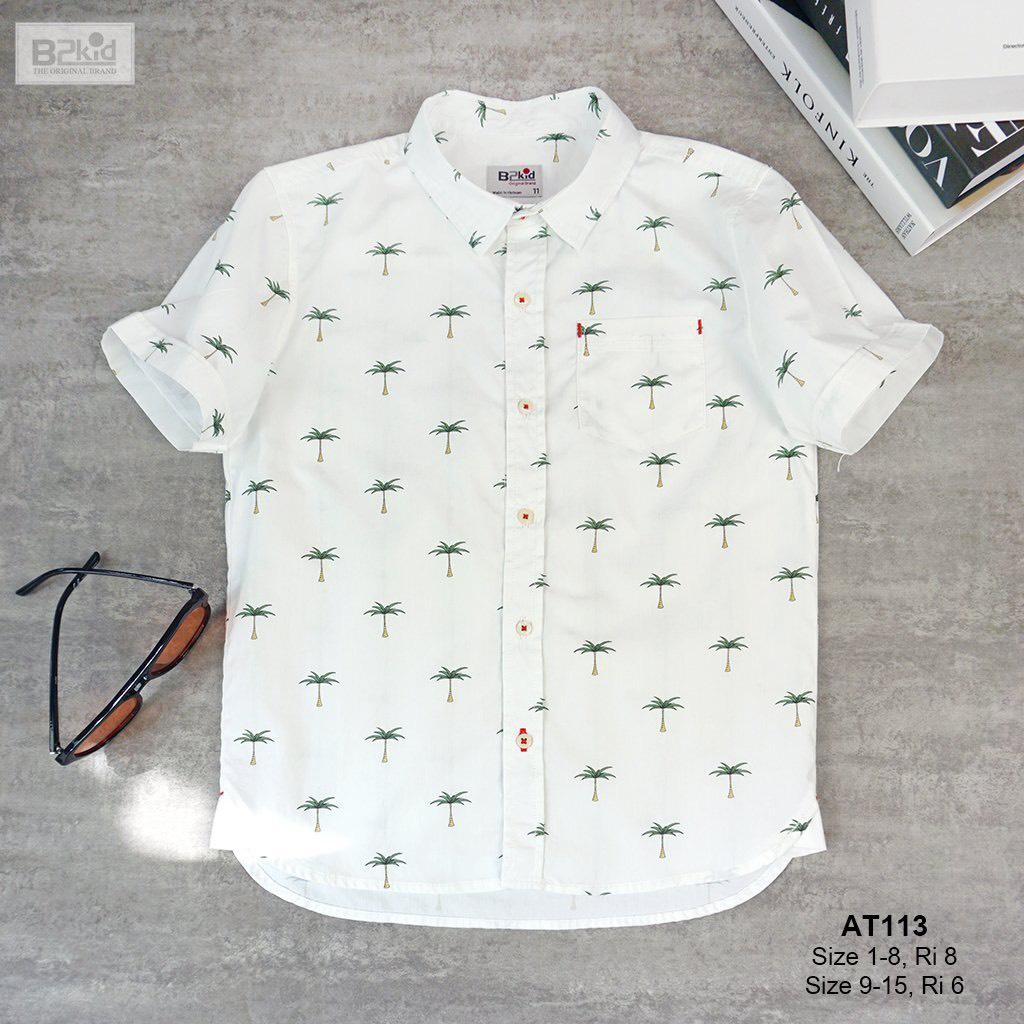 Áo sơ mi ngắn tay họa tiết thời trang mùa hè A029