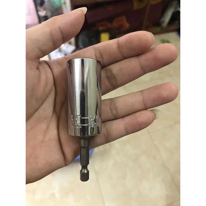 Bộ đầu khẩu vặn ốc dùng cho máy khoan 7_19mm