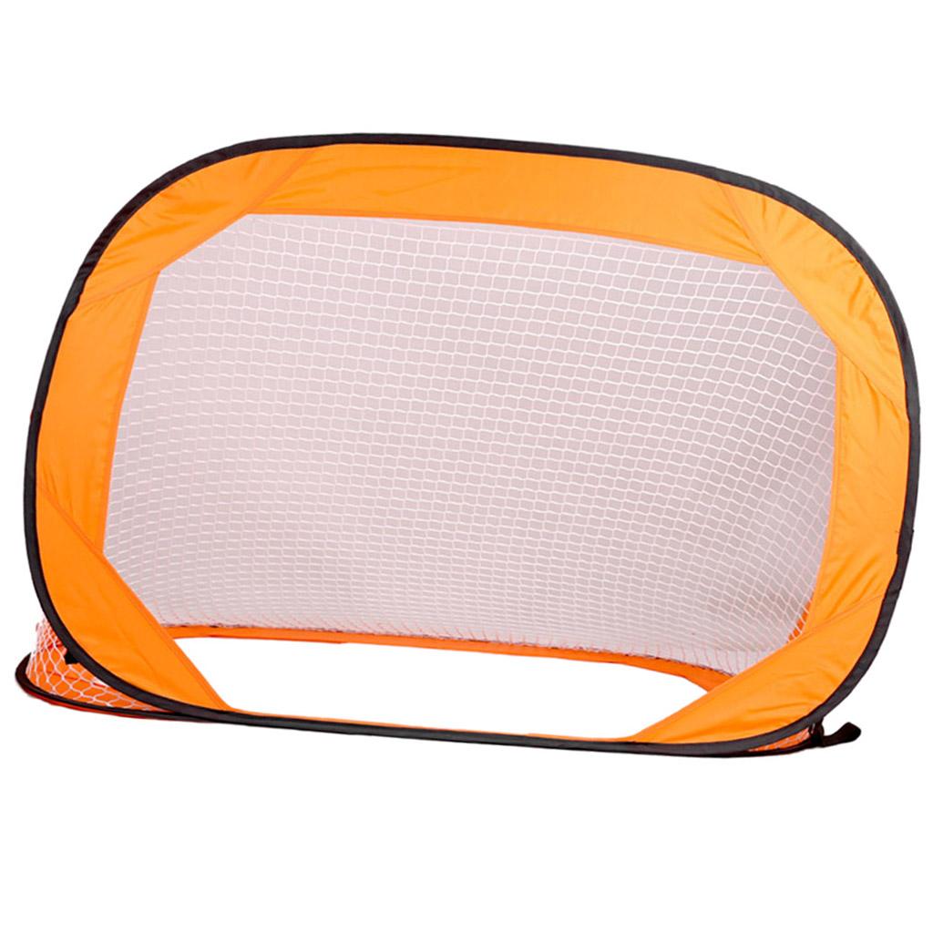 Orange Color Folding Portable Football Gate Net Goal Soccer Practice Kit