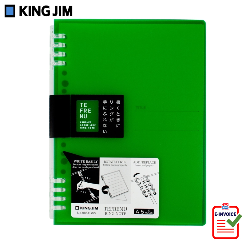 Bìa ghi chép King Jim A5 có thể thay thế giấy 9854GSV