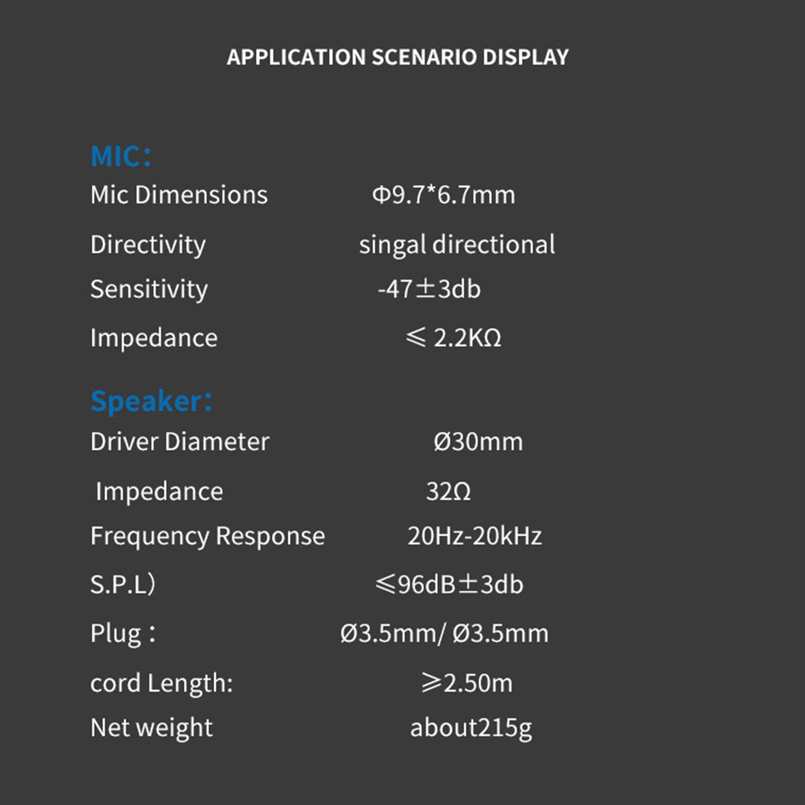 Ear Wired 3.5mm Headsets Earphone for Childrens Professional White