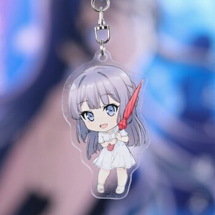 Móc Khóa Anime chibi Bunny Girl Senpai ( Mica trong acrylic)