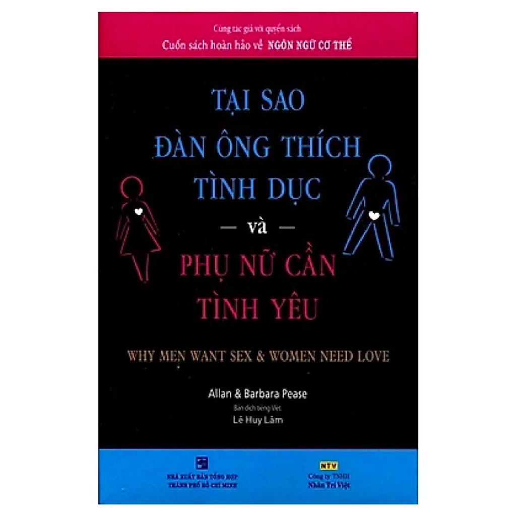 Sách - Tại Sao Đàn Ông Thích Tình Dục Và Phụ Nữ Cần Tình Yêu - Nhân Trí Việt