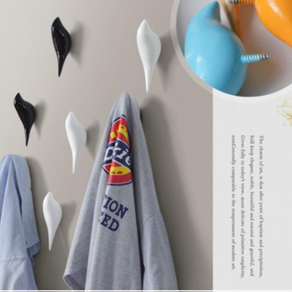 Cute Bird Wall Mounted Over Door Hook Hanger Clothes Coat Bag Holder