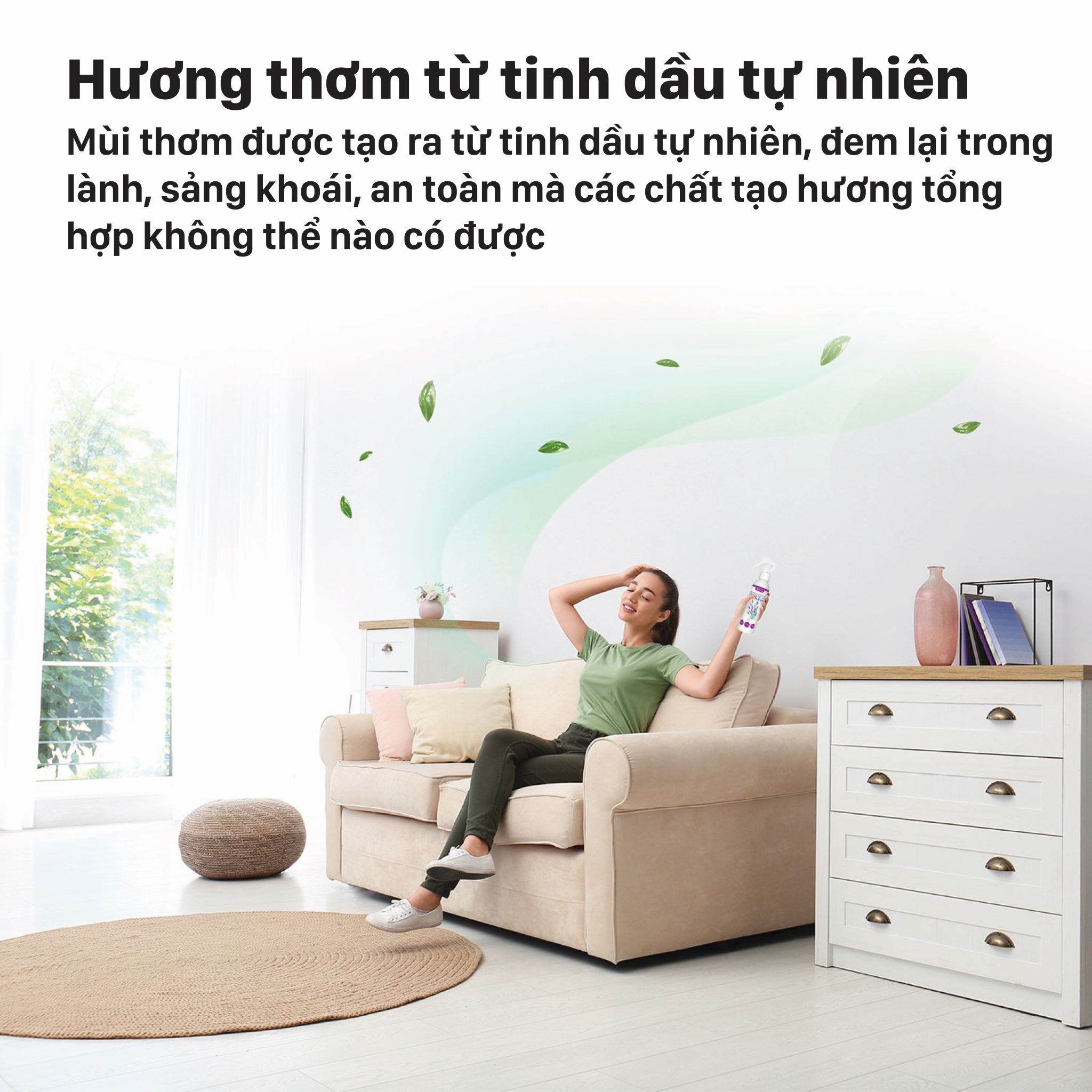 Chai xịt khử mùi Sinh học - Hương Lavender - 177ml - Probiotics Air Refresh - Lavender - 6 FL. OZ.