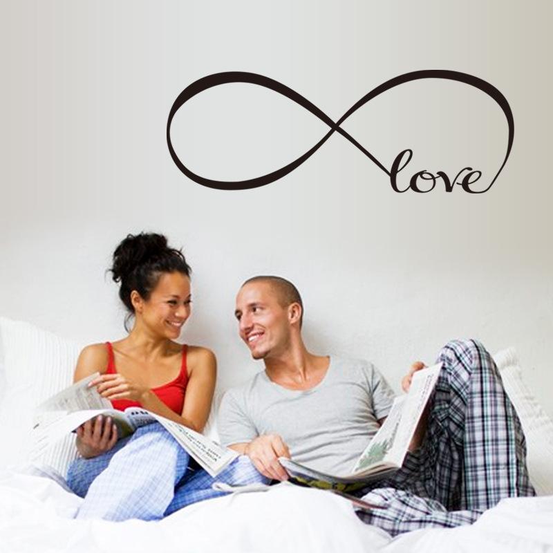 Decal dán tường tình yêu love vô cực