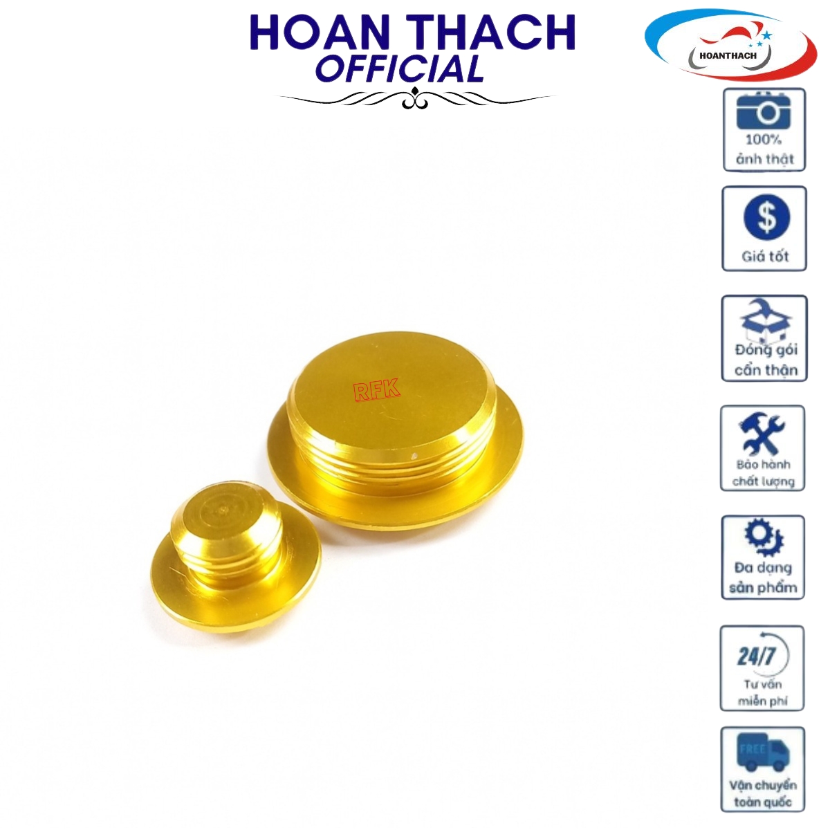 Ốc Mâm Lửa Honda Màu Vàng ( Hàng Thường ) HOANTHACH SP001159