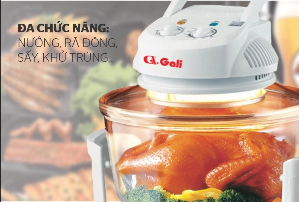 Lò nướng thủy tinh Gali GL-1117A 12 Lít Hàng Chính Hãng