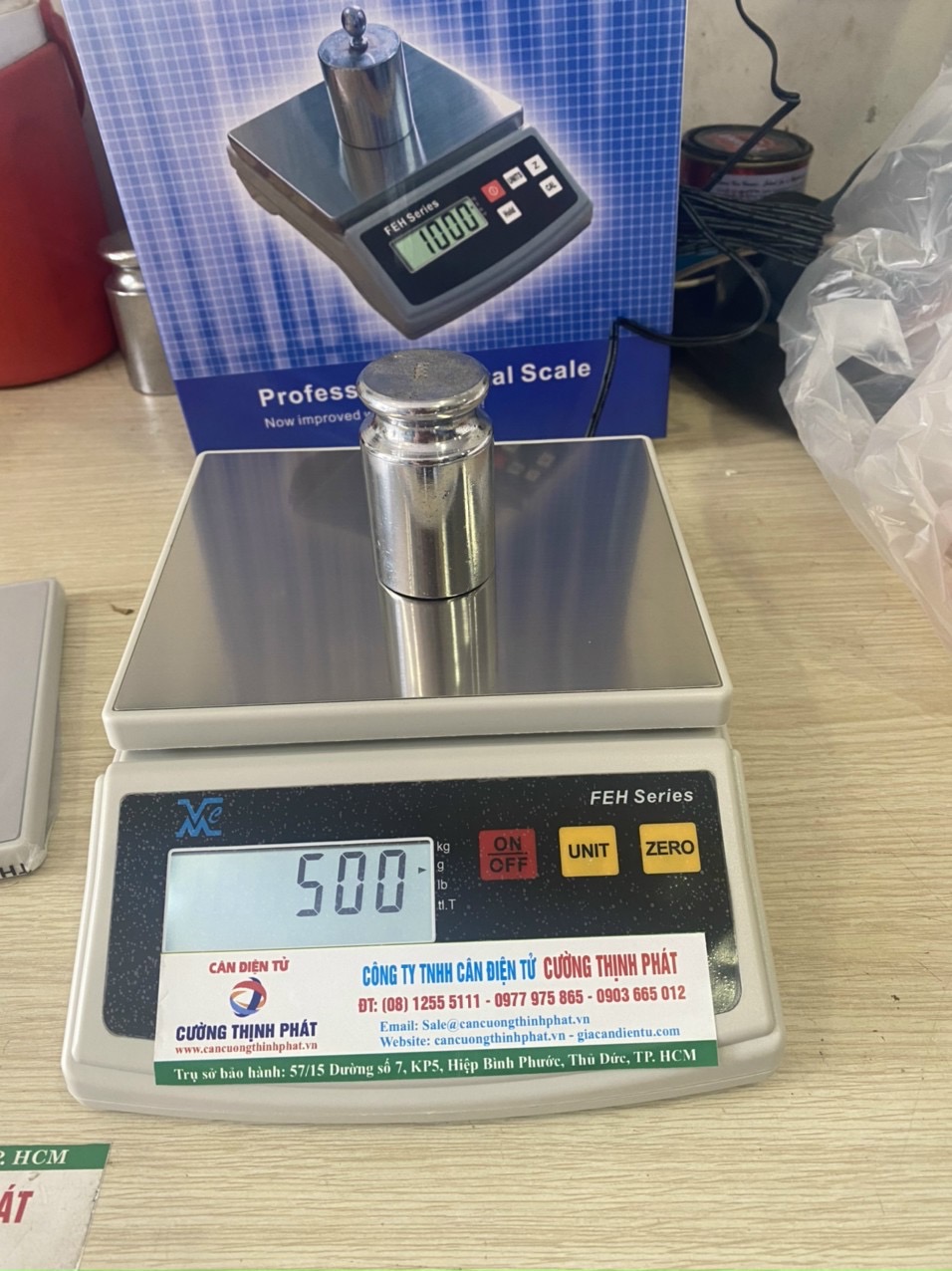 Cân điện tử FEH Mức cân 5kg độ đọc 1g, cân nhà bếp hiện đại