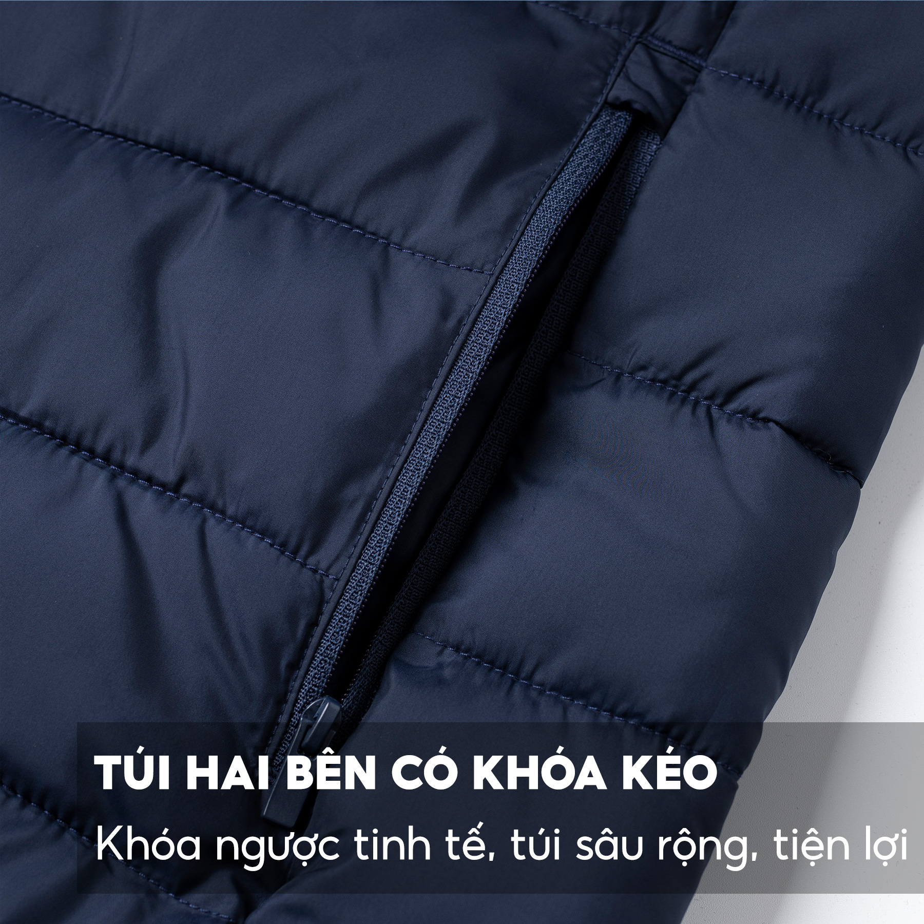 Áo Khoác Phao Nam Chần Bông Siêu Nhẹ 5S, Siêu Ấm, Chống Bám Bụi, Thiết Kế Basic, Trẻ Trung