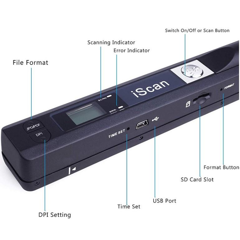 Máy Scan màu tài liệu hình ảnh cầm tay - AsiaMart