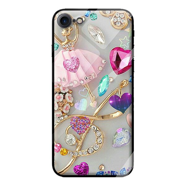 Ốp kính cường lực cho iPhone 8 nền 012 - Hàng chính hãng