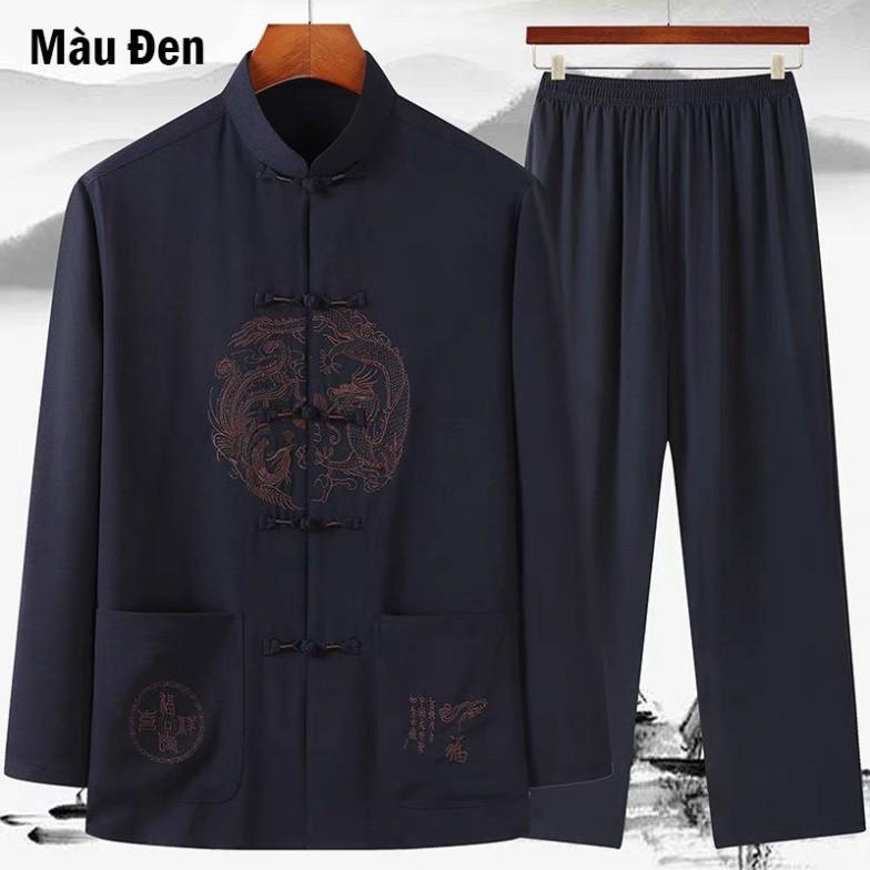 Bộ đũi nam dài tay, chất liệu đũi mộc cao cấp giá siêu rẻ H5