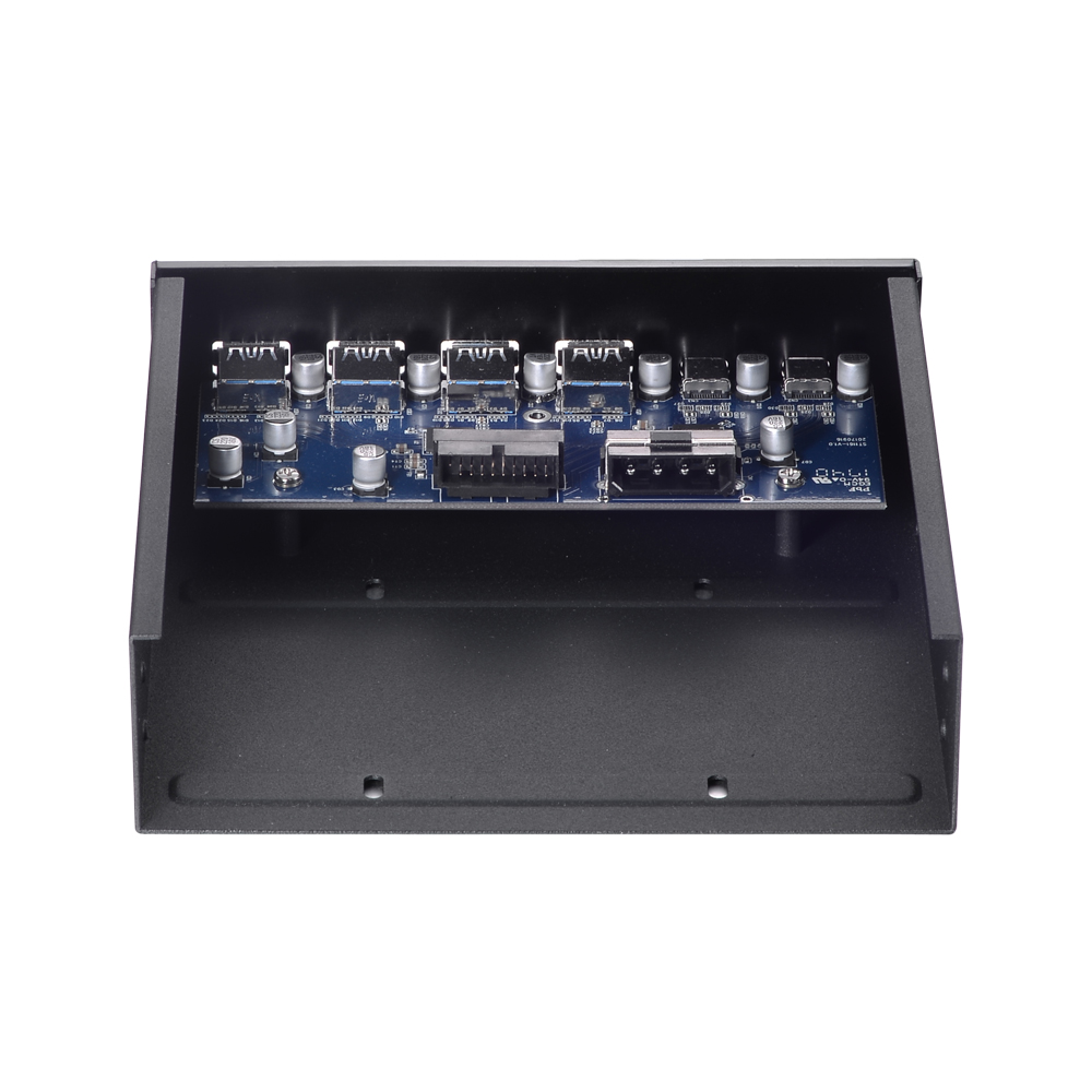 Hub chia cổng USB 3.0 Tốc độ cao 5Gbps 5,25 "Front Bay USB HUB 2 cổng USB 3.1 & 4 cổng USB