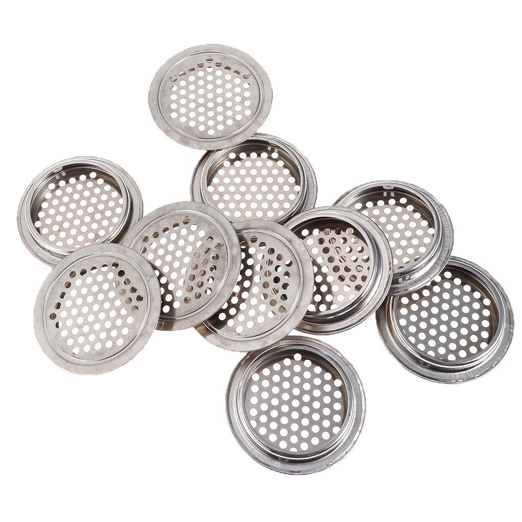 30x 53mm Stainless Steel Vent Louver Round Hole Vent Louver Louver