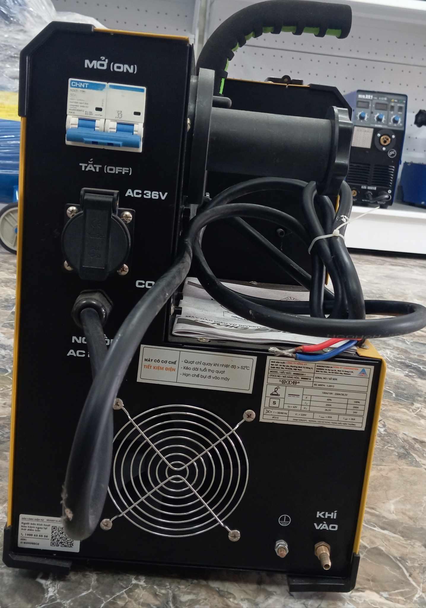 MÁY HÀN MIG INVERTER 250 AMPE 200V HỒNG KÝ HKMIG250-1 - HÀNG CHÍNH HÃNG