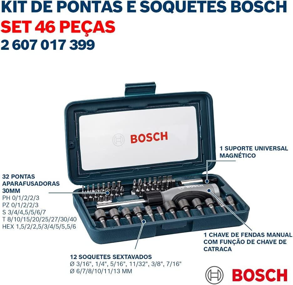 BỘ VẶN VÍT ĐA NĂNG 46 MÓN BOSCH 2607017399 - HÀNG CHÍNH HÃNG