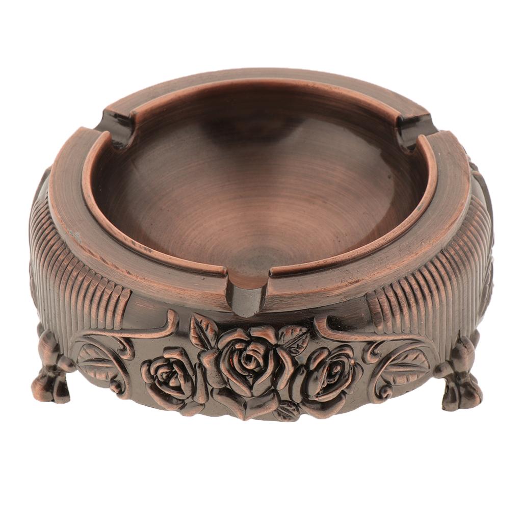 Retro Ashtray Multi Cigarettes Rest Outlet for Group of People Use-Bronze