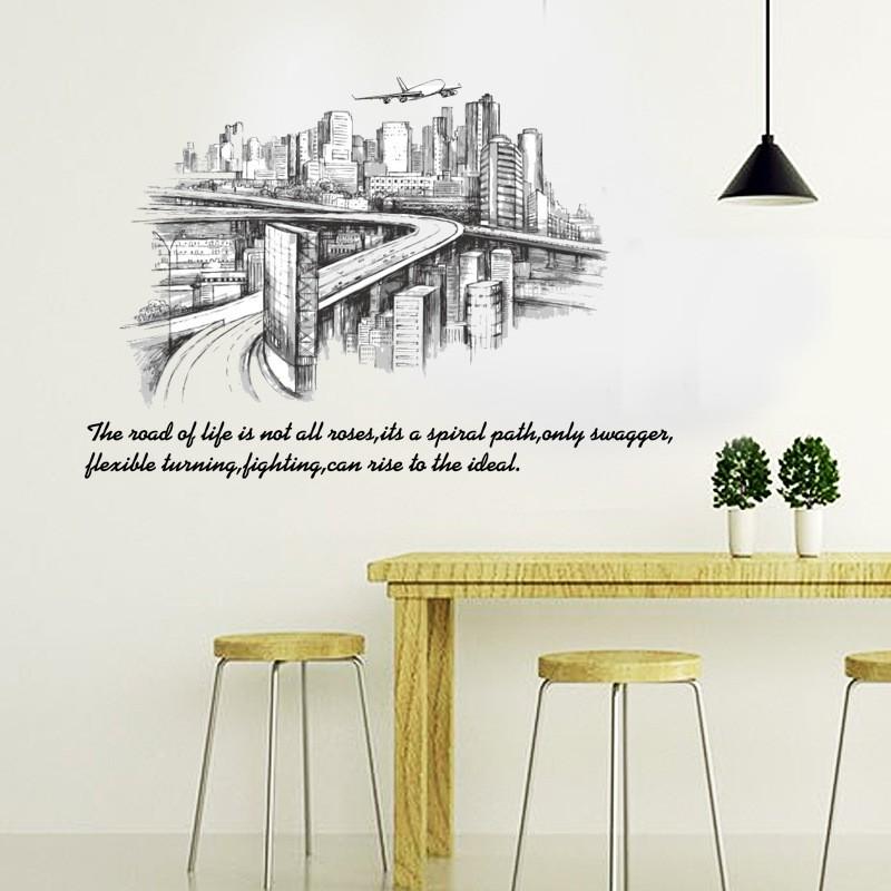 Decal dán tường nghệ thuật con đường The Road of life SK9224