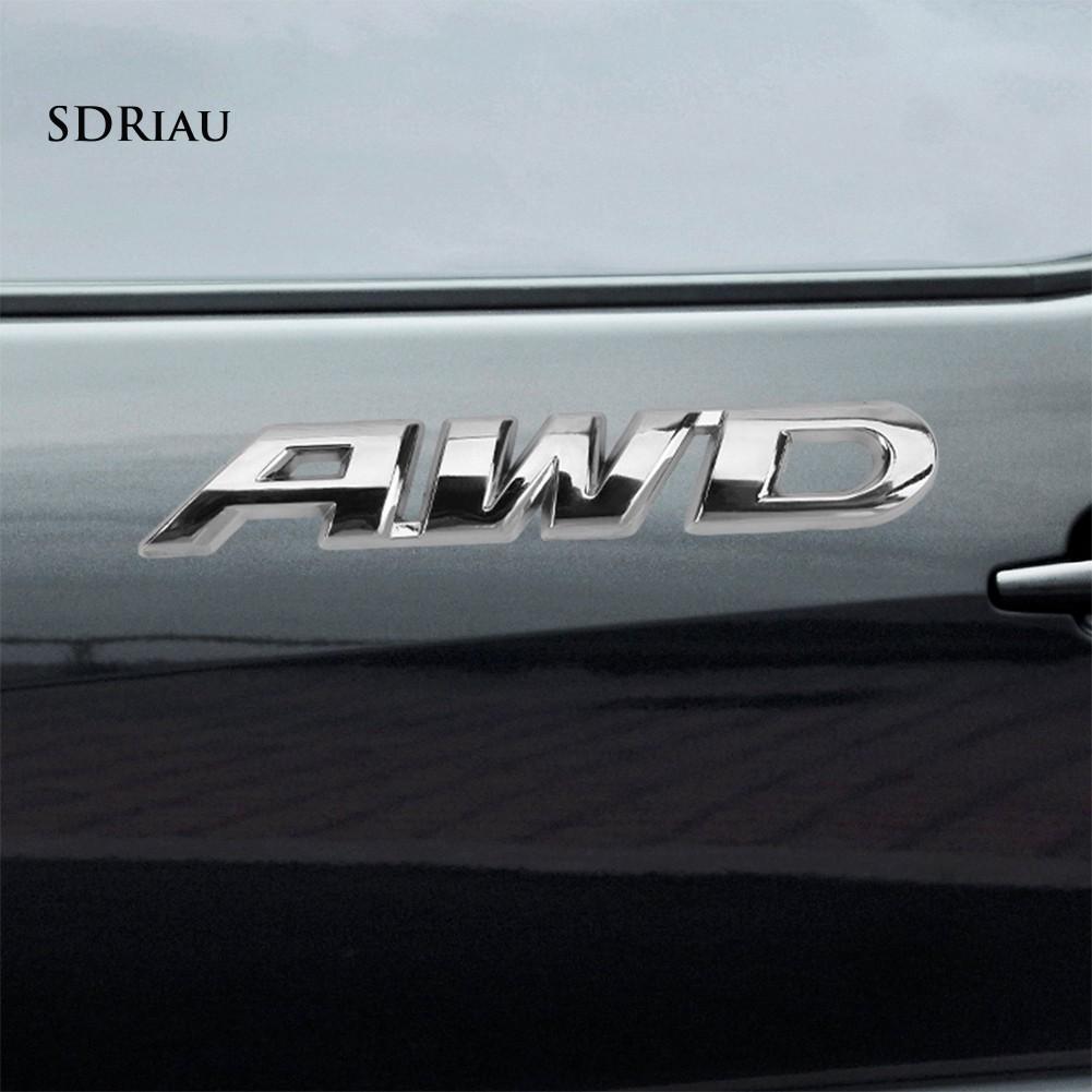 AWD Letter Car Tail Rear Side Windshield Fender Sticker Emblem Badge Decoration
