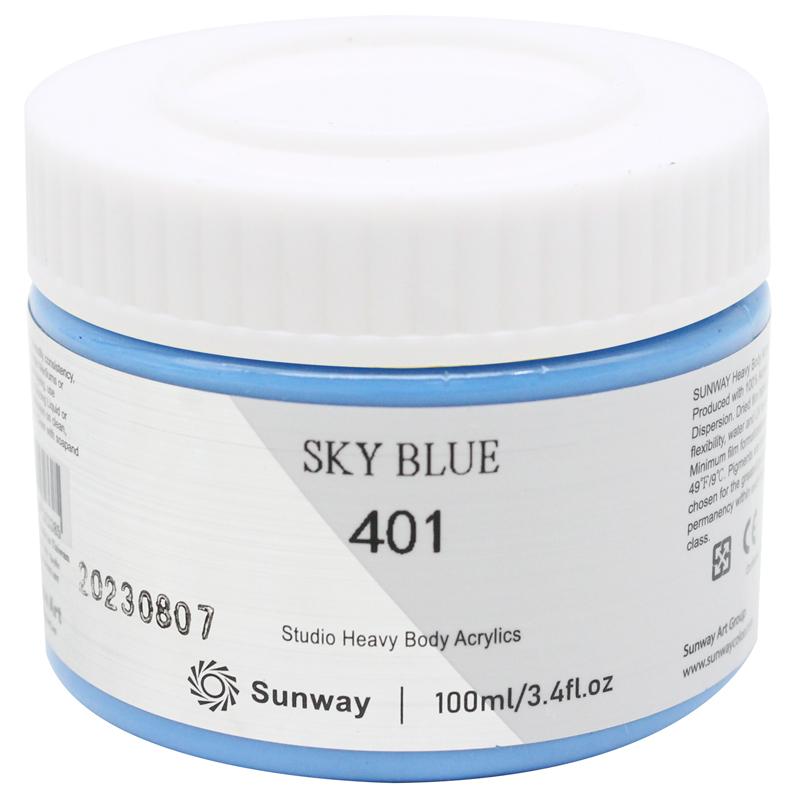 Tuýp Màu Vẽ Acrylic 100 ml - Sunway No.401 - Sky Blue