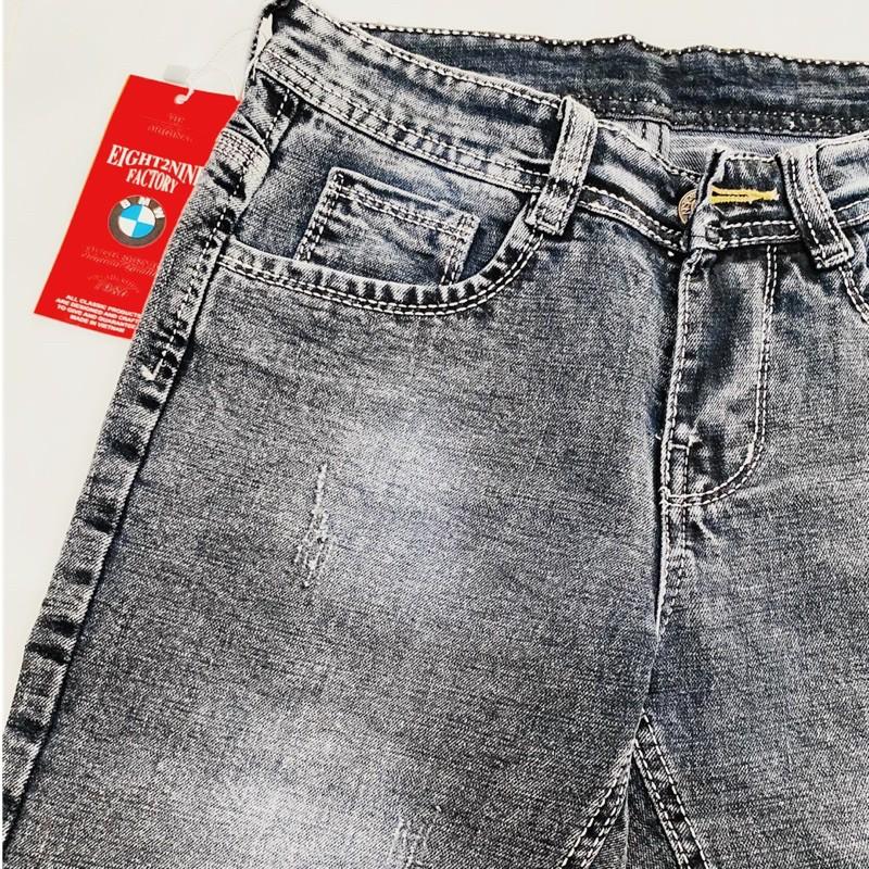 Quần Short Jean Nam Xuất Khẩu Quần Sọt Rin Jean Nam