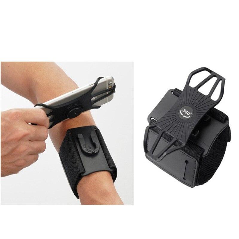 Universal Outdoor Removable Rotating Sports Phone Holder Armband Wrist Case for Smartphone Gym Running Bag Arm Band Case