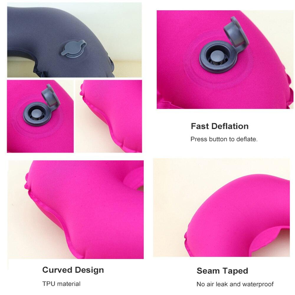 Zomake Ultralight TPU Inflatable Air Pillow with Sack Compact Outdoor Indoor Portable Pillows Neck Protection Air Pillows