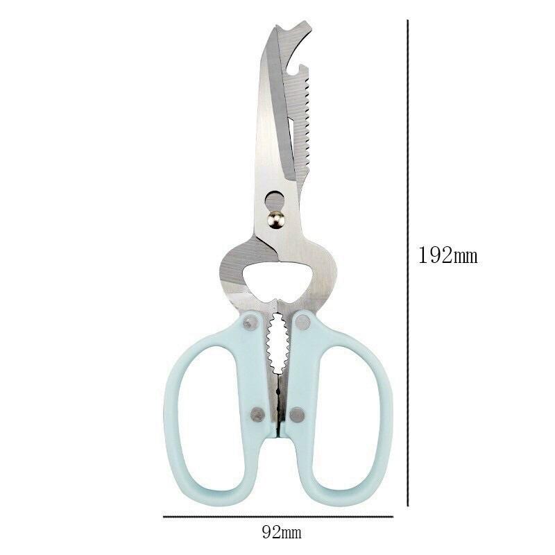 Kéo Đa năng 10 Trong 1 Cắt, Bổ, Mở Nắp Chai, Mở Lon, Kẹp Dây Điện,Đánh Vẩy Cá, Kẹp Quả, Vặn Vít, Nhổ Đinh