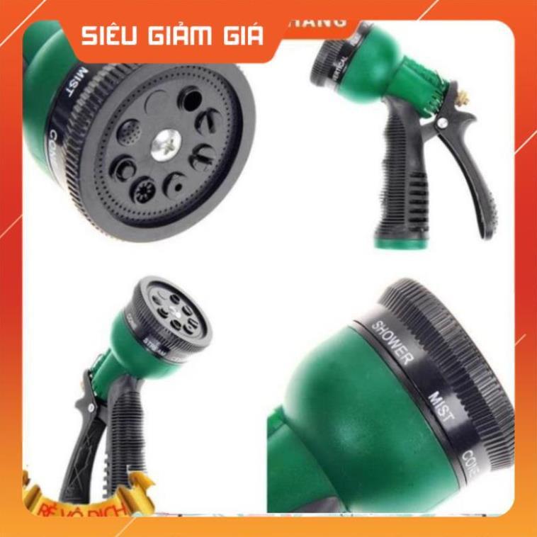 Vòi xịt rửa xe,Vòi phun nước tưới cây tăng áp thông minh 8 chế độ 815621