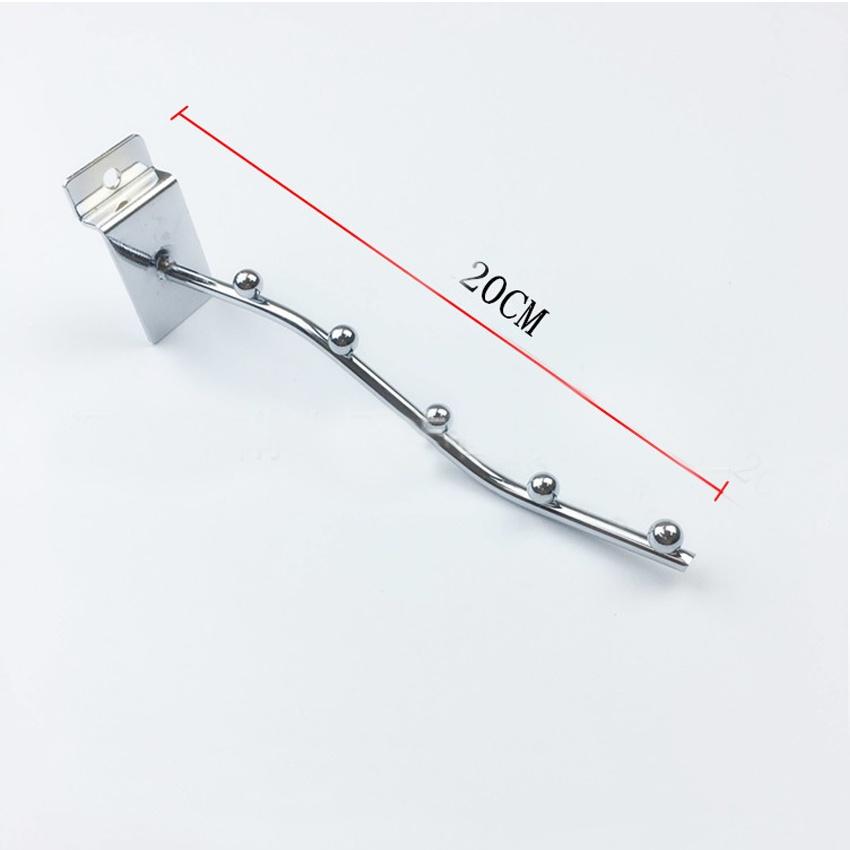 Móc treo đồ,tay treo đồ cho gian hàng vào khe móc 25mm có thể điều chỉnh trên ray 206824