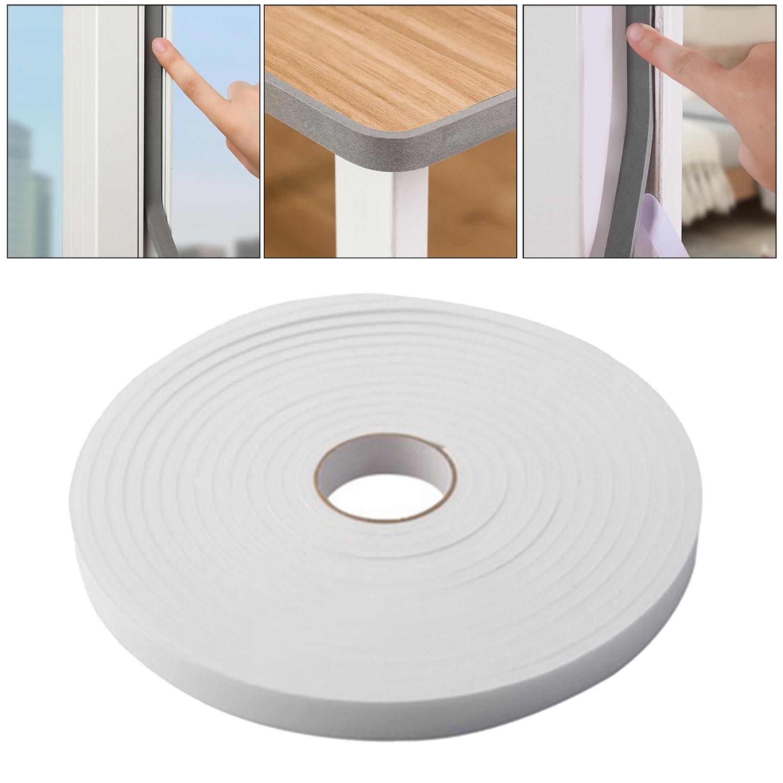 2 Rolls Foam Seal Tape, Thick High Density Foam Strip Self Adhesive Door Weather Stripping Insulation Foam Window Seal Total 33 feet