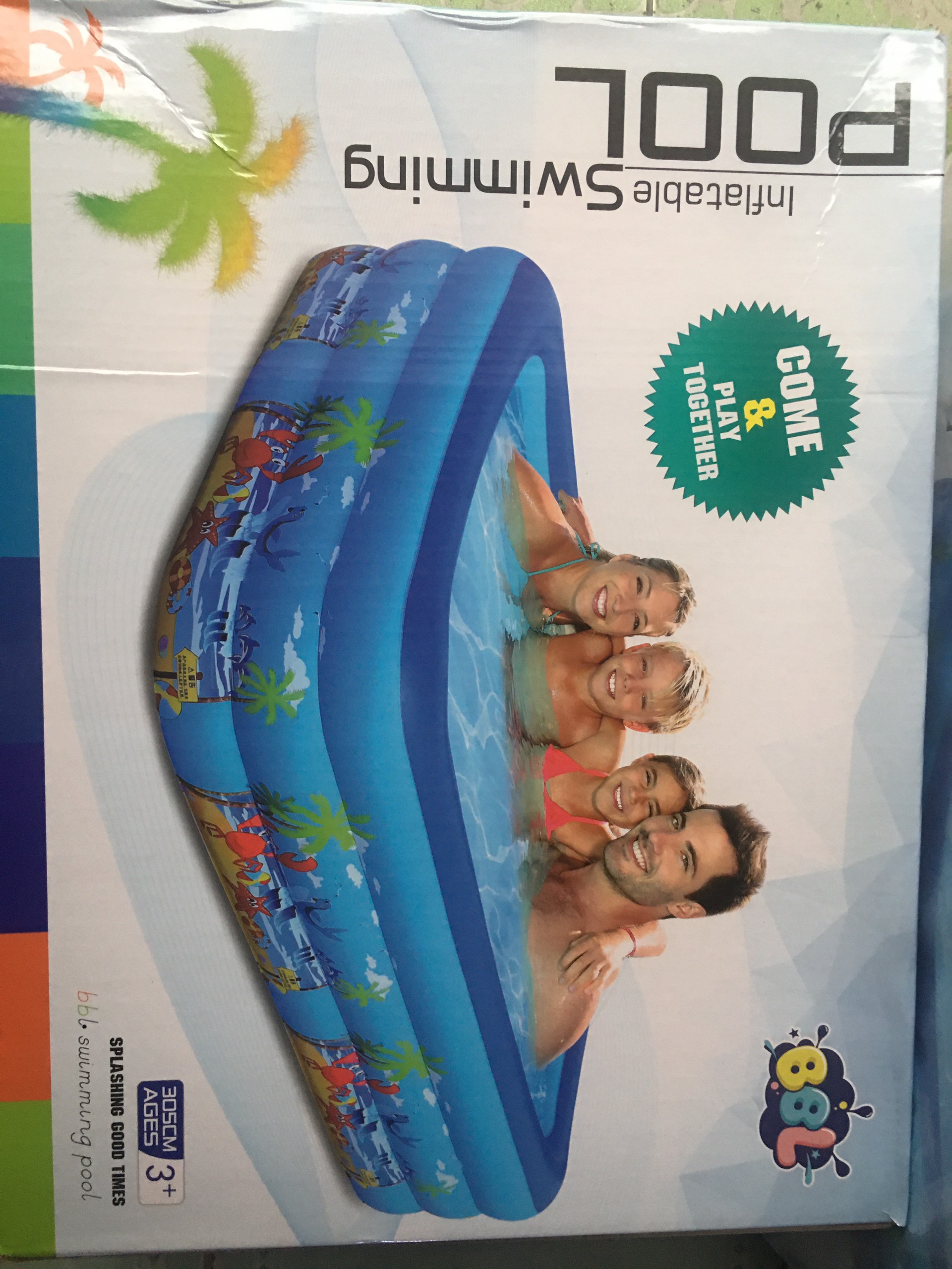 Hồ bơi, bể bơi phao trẻ em 3 tầng Pool Size 3m05 cho bé và gia đình