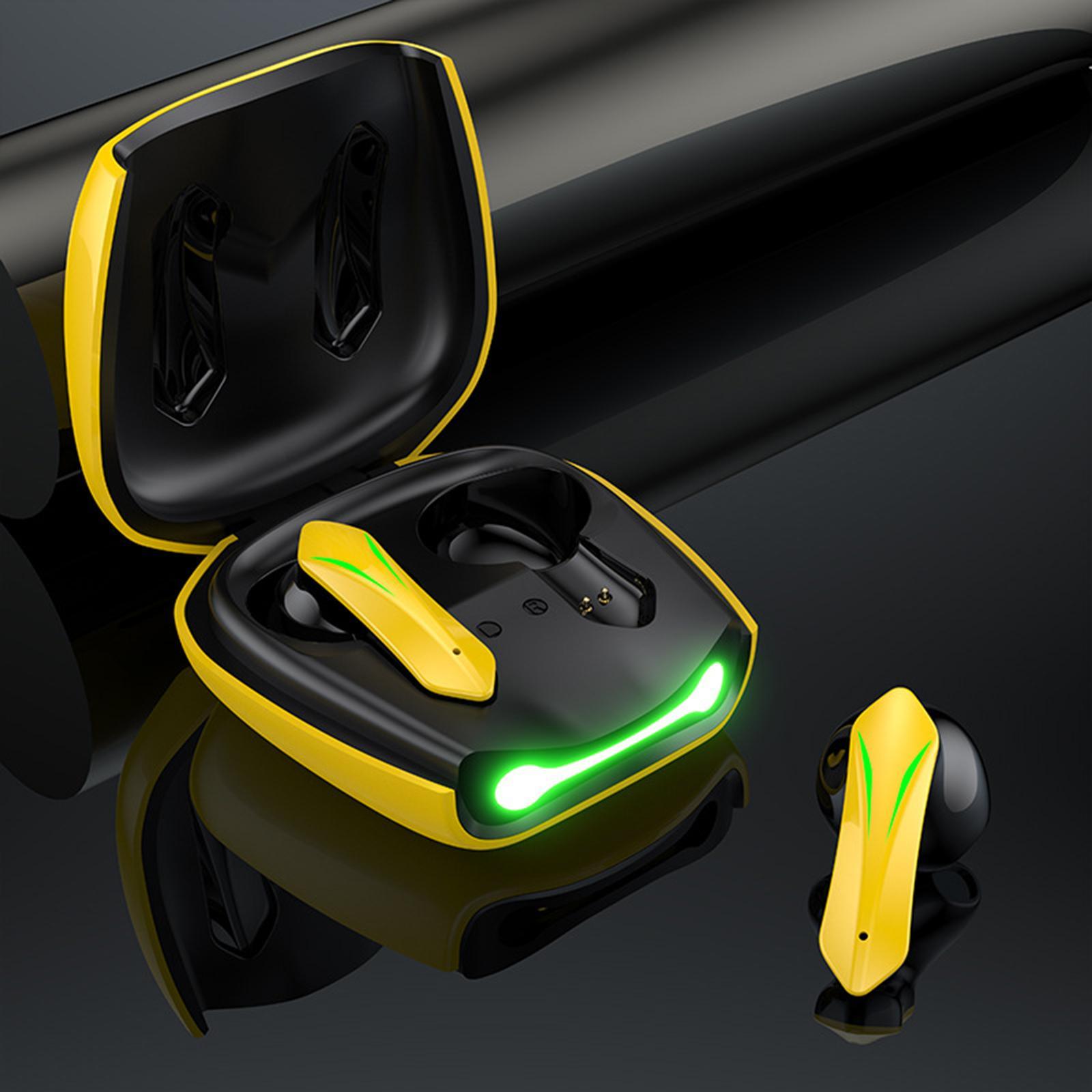 Stereo Bass Gaming Headphone Adjustable Mic yellow