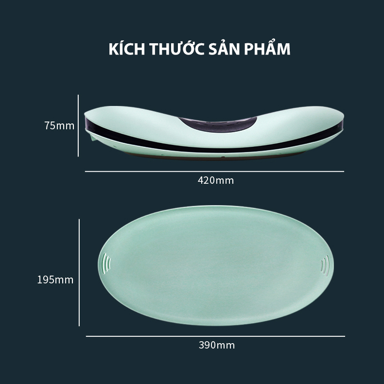 Máy massage lưng thông minh Lumbar Massager - Máy massage cột sống thắt lưng sạc pin chườm nóng, giảm đau lưng