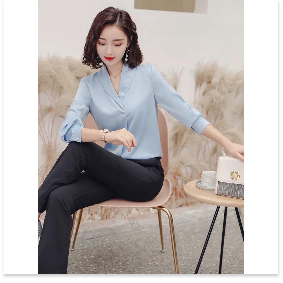 Áo sơ mi công sở tay dài - sang trọng