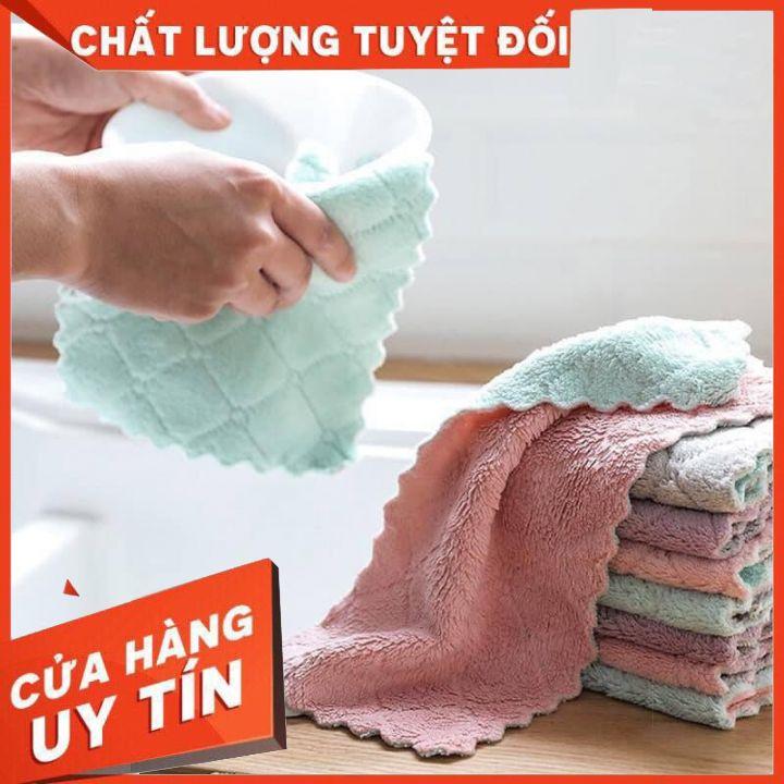 Combo 10 Khăn lau đa năng 2 mặt 2 màu siêu thấm