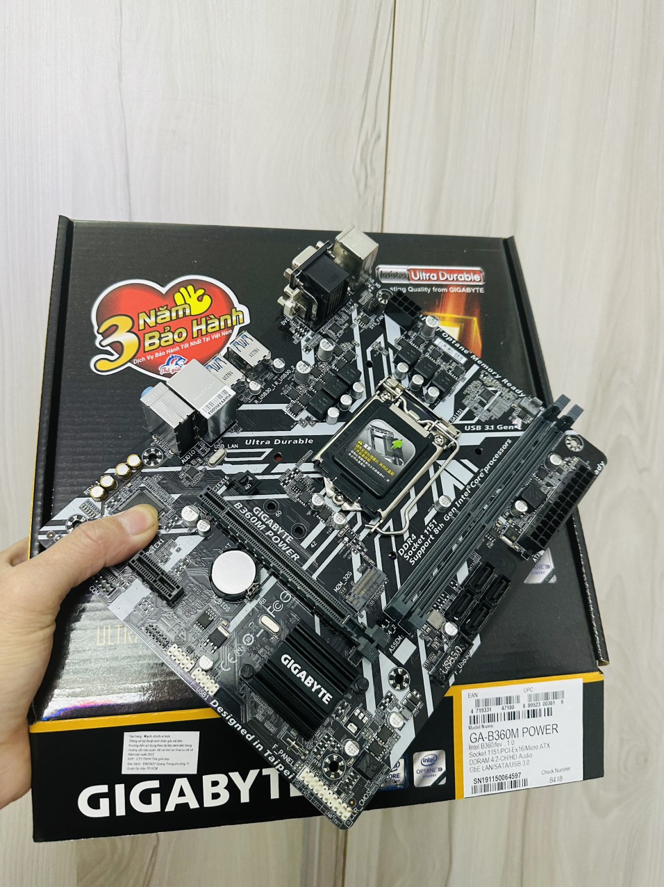 Bo Mạch Chủ (Mainboard) GIGABYTE B360M POWER (HÀNG CHÍNH HÃNG)