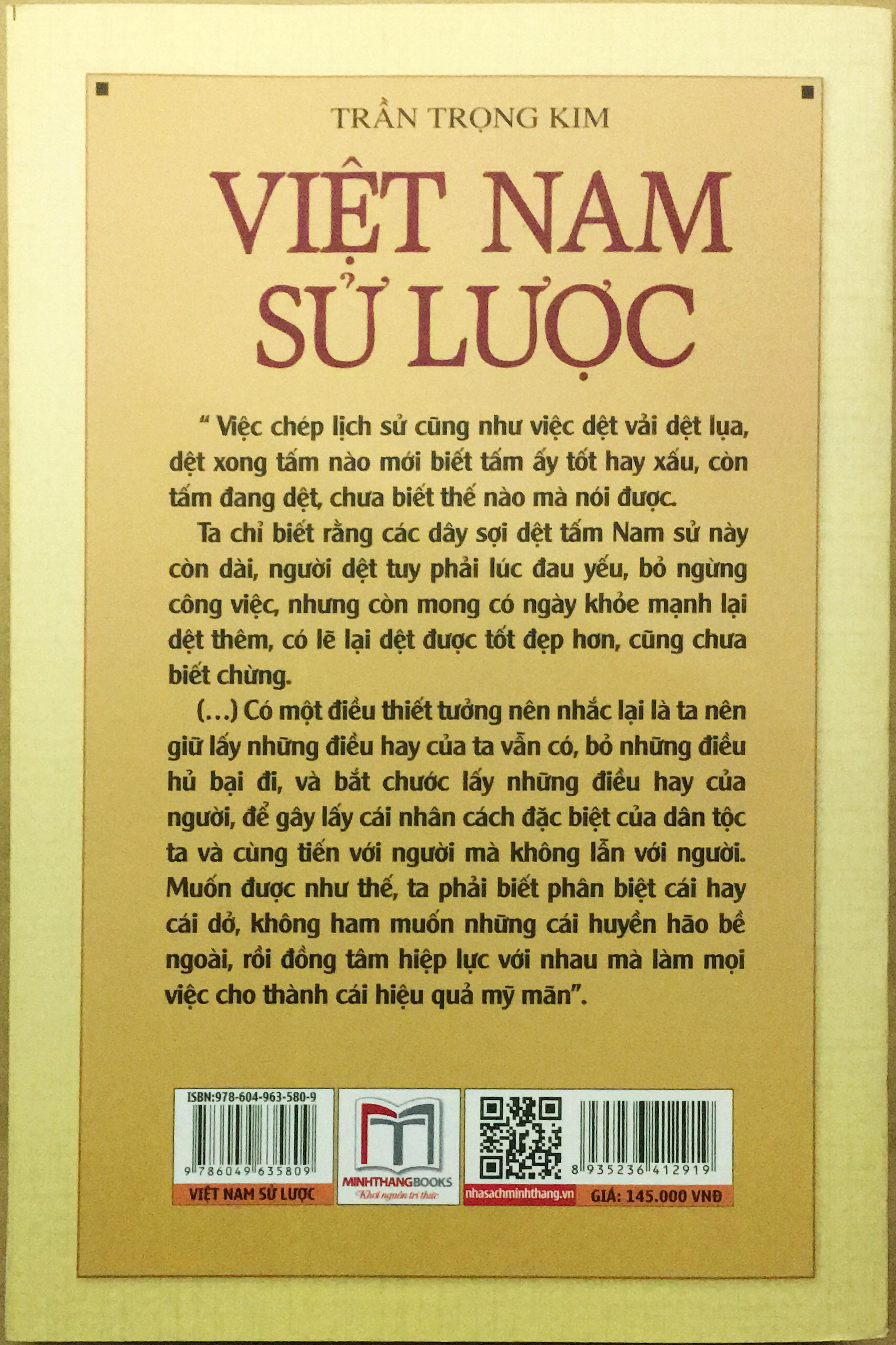 Việt Nam Sử Lược (Bìa Mềm)