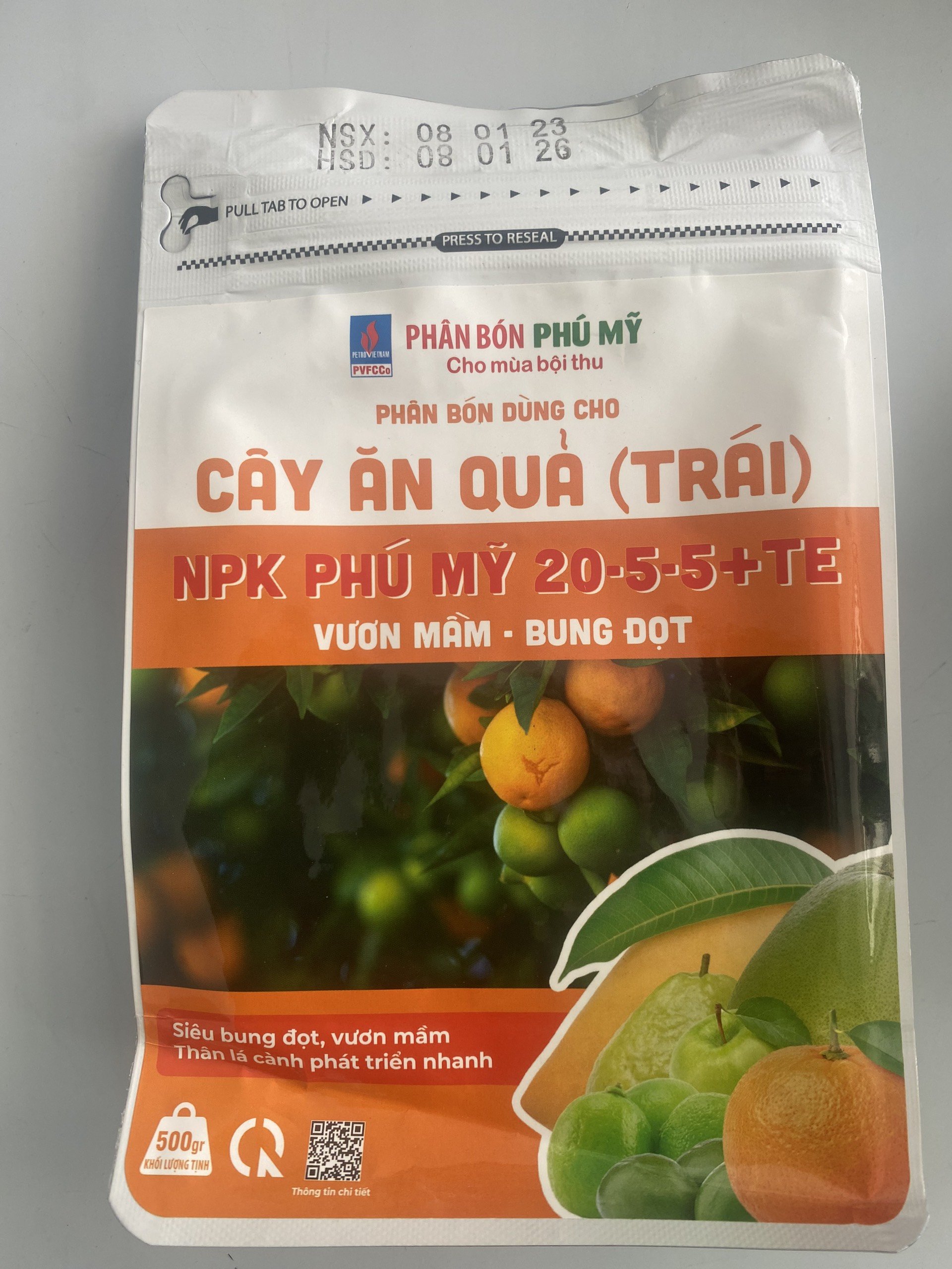 Phân Bón NPK Phú Mỹ 20-5-5 +TE | PHÂN BÓN CHUYÊN CÂY ĂN TRÁI | PHÂN BÓN