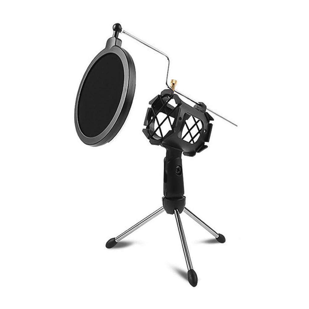 Giá ba chân đỡ micrô để bàn mini cho các phòng thu