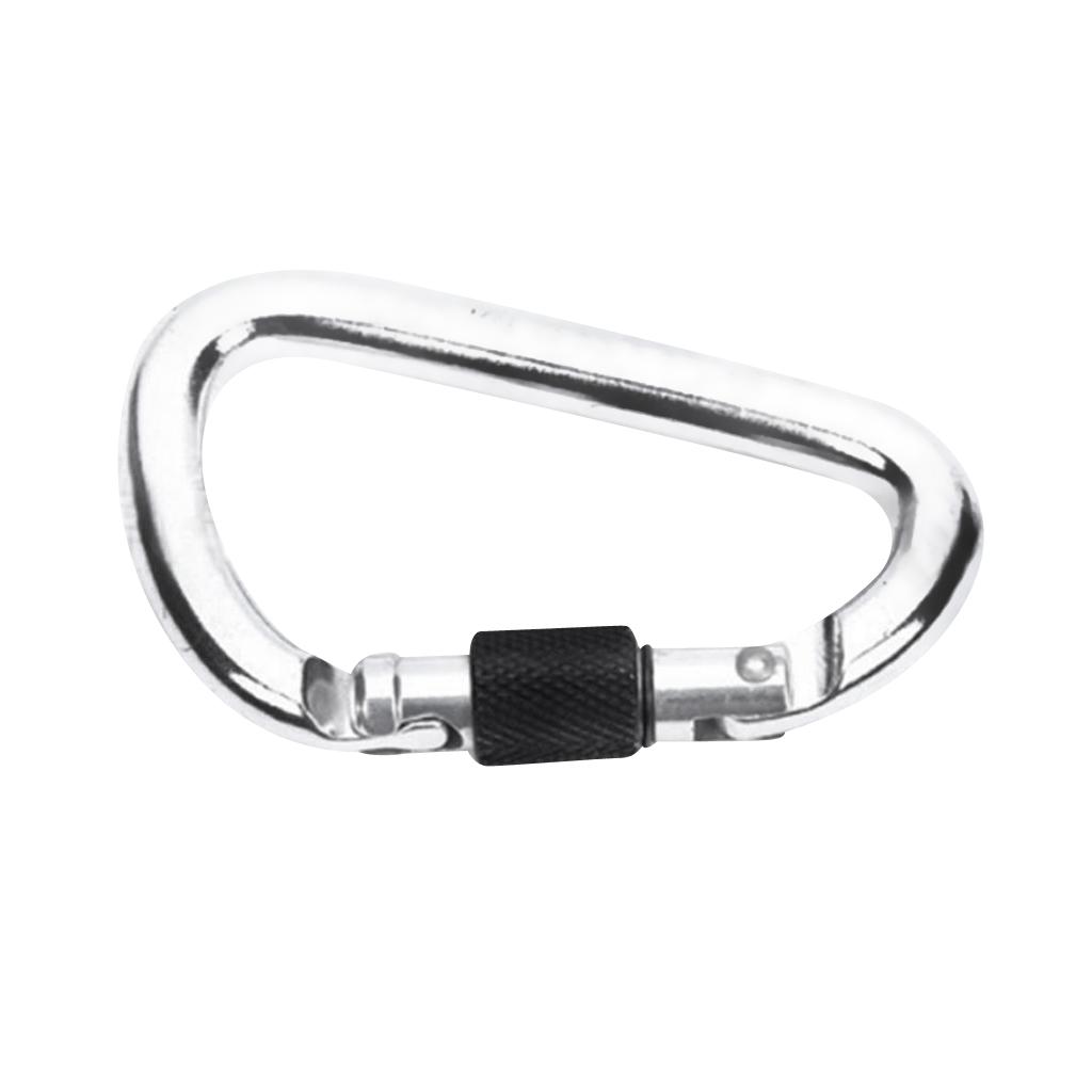 22KN Aluminum Screw Locking Carabiner Hook for Rescue Outdoor Rock Climbing Rappelling Exploring