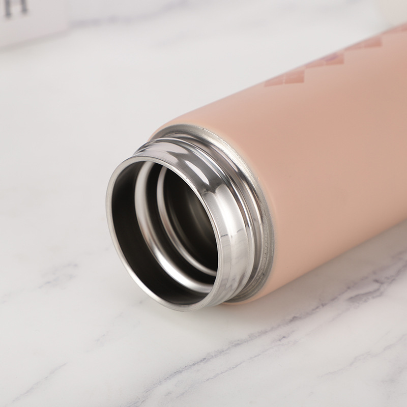 Bình Nước Giữ Nhiệt 500ml Bằng Thép Không Gỉ 304 Hai Lớp Có Màn Hình Kỹ Thuật Số Hiển Thị Nhiệt Độ Cảm Biến 1 Chạm