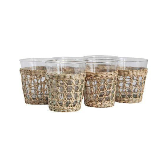 Cốc loe lót cói, cốc vintage phong cách Bắc Âu | Cappiano home