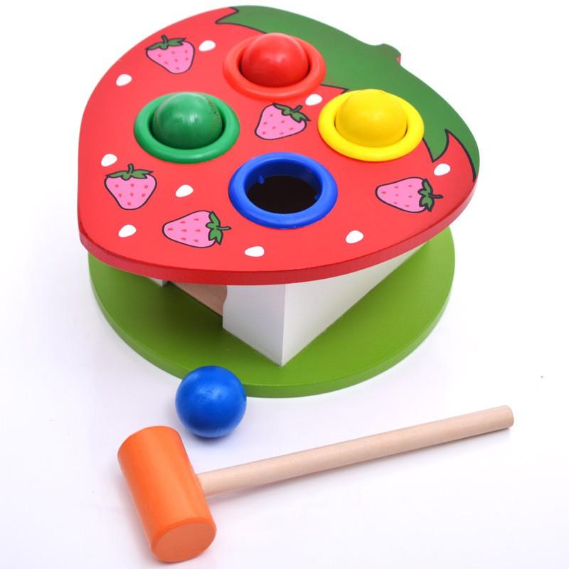 Đồ chơi đập bóng đồ chơi vui đồ chơi gỗ đồ chơi montessori trò chơi trí tuệ