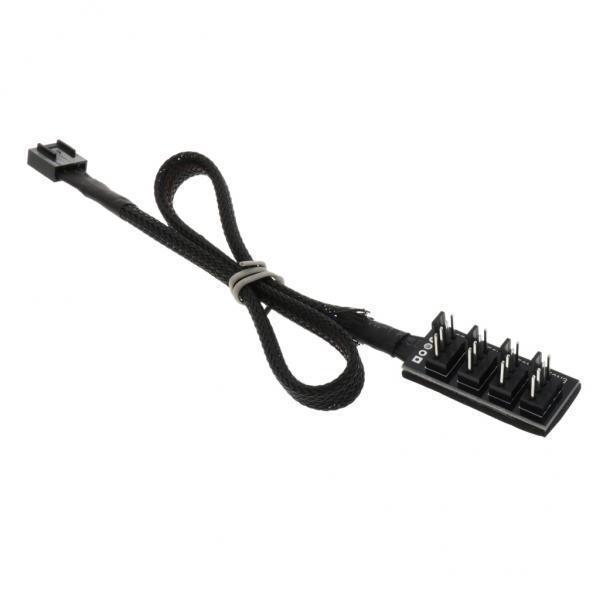 2-4pack PC Cooler Fan Power Cable 1 to 4 Male 4Pin Fan Hub Splitter Cable PWM 3P