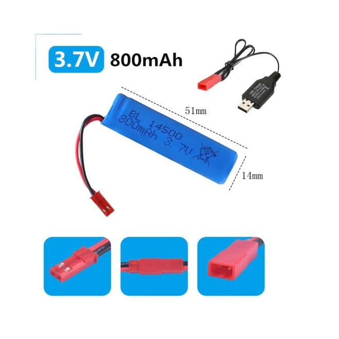 Pin sạc 14500 3.7v 800mah xe điều khiển từ xa