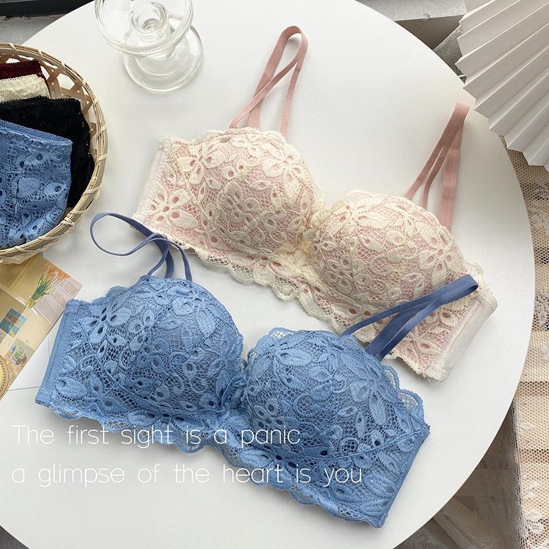 Áo lót su ren hoa 2 dây đệm dày 0779